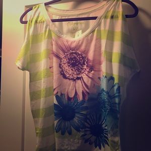 Cut out shoulder top